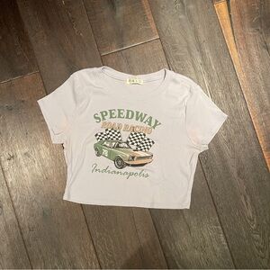 Speedway Road Racing Cropped T-Shirt